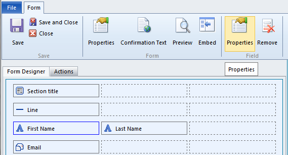 Create a Form with the Form Builder – ClickDimensions Support