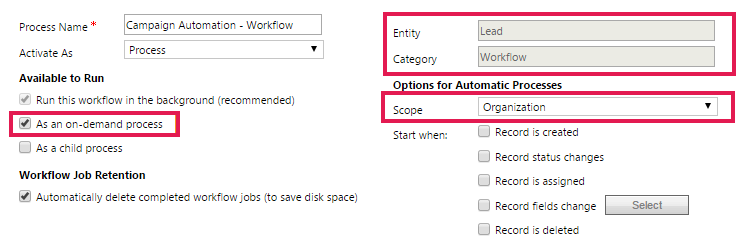 Workflow Action – Click Support